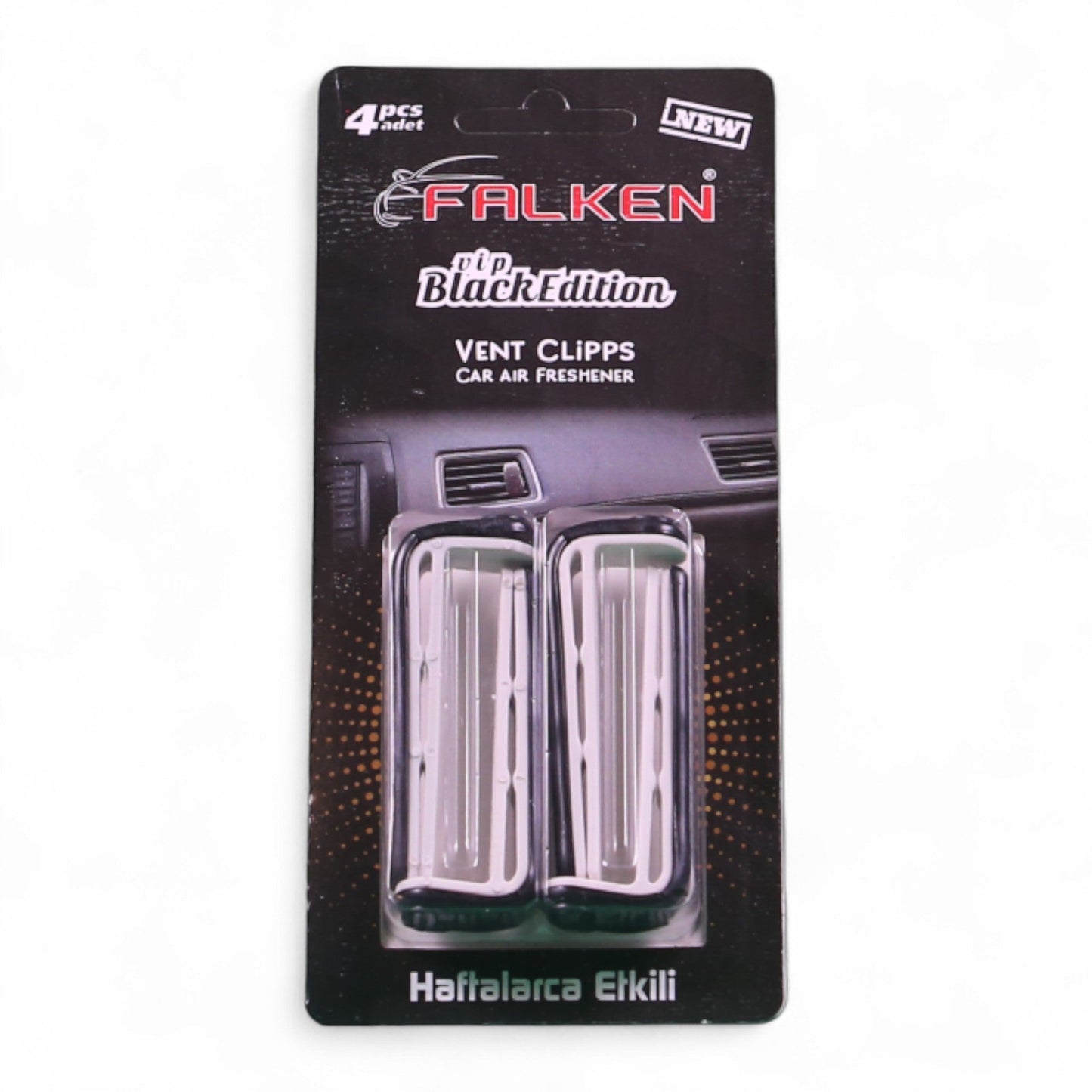 Falken Black Edition Araç Kokusu – Vent Clip Hava Ferahlatıcı (4’lü Paket) - Aydem Global