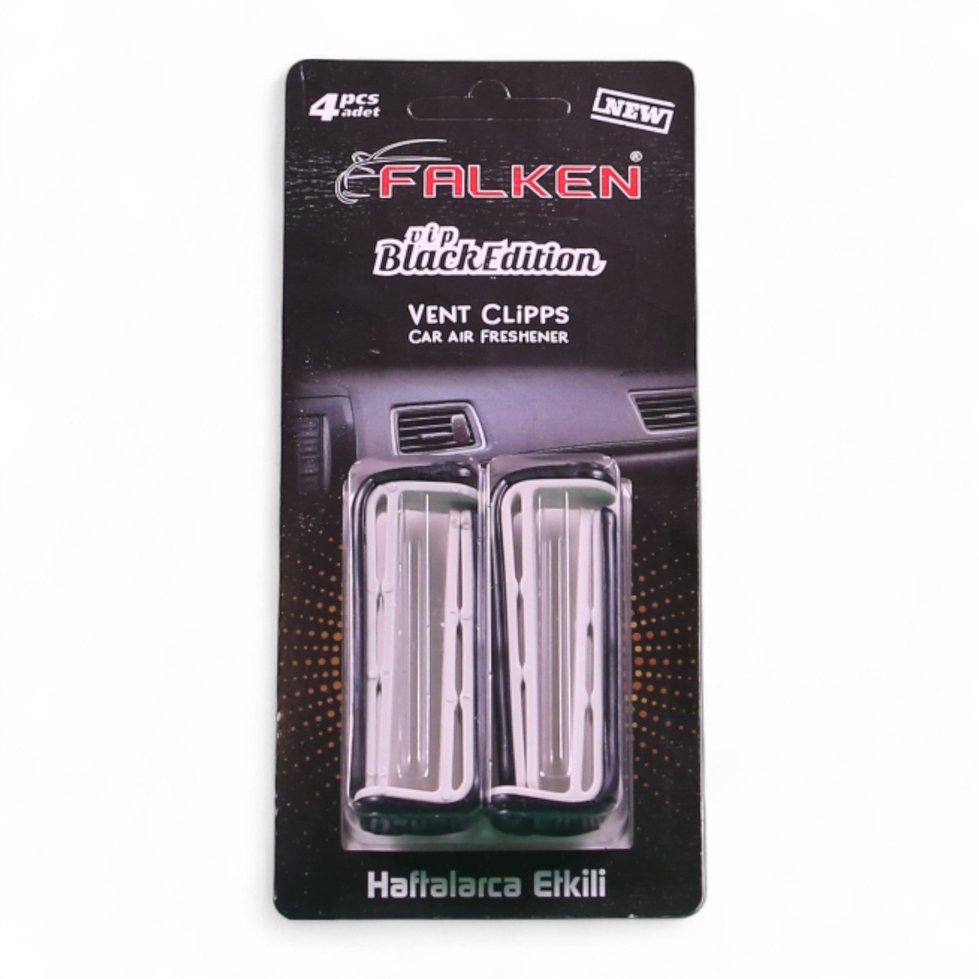 Falken Black Edition Araç Kokusu – Vent Clip Hava Ferahlatıcı (4’lü Paket) - Aydem Global