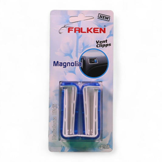 Falken Vent Clipps – Magnolia Araç Kokusu, Havalandırma Klipsi (4’lü Paket) - Aydem Global